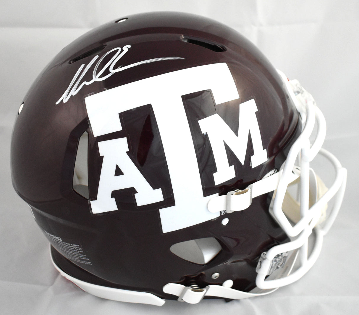 Mike Evans Autographed Texas A&M F/S Speed Authentic Helmet - Beckett W Holo