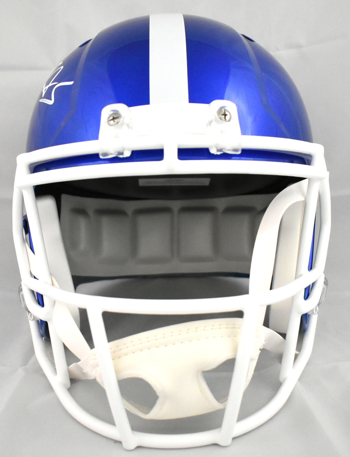 Edgerrin James Autographed Colts F/S Flash Speed Helmet - Beckett W Holo