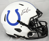 Edgerrin James Autographed Colts F/S Lunar Speed Authentic Helmet-Beckett W Holo