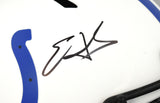 Edgerrin James Autographed Colts F/S Lunar Speed Authentic Helmet-Beckett W Holo