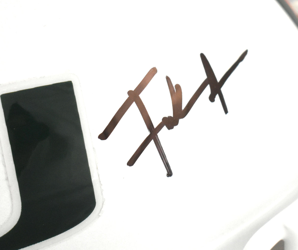 Edgerrin James Frank Gore Signed Miami Hurricanes F/S Speed Helmet BeckettW Holo
