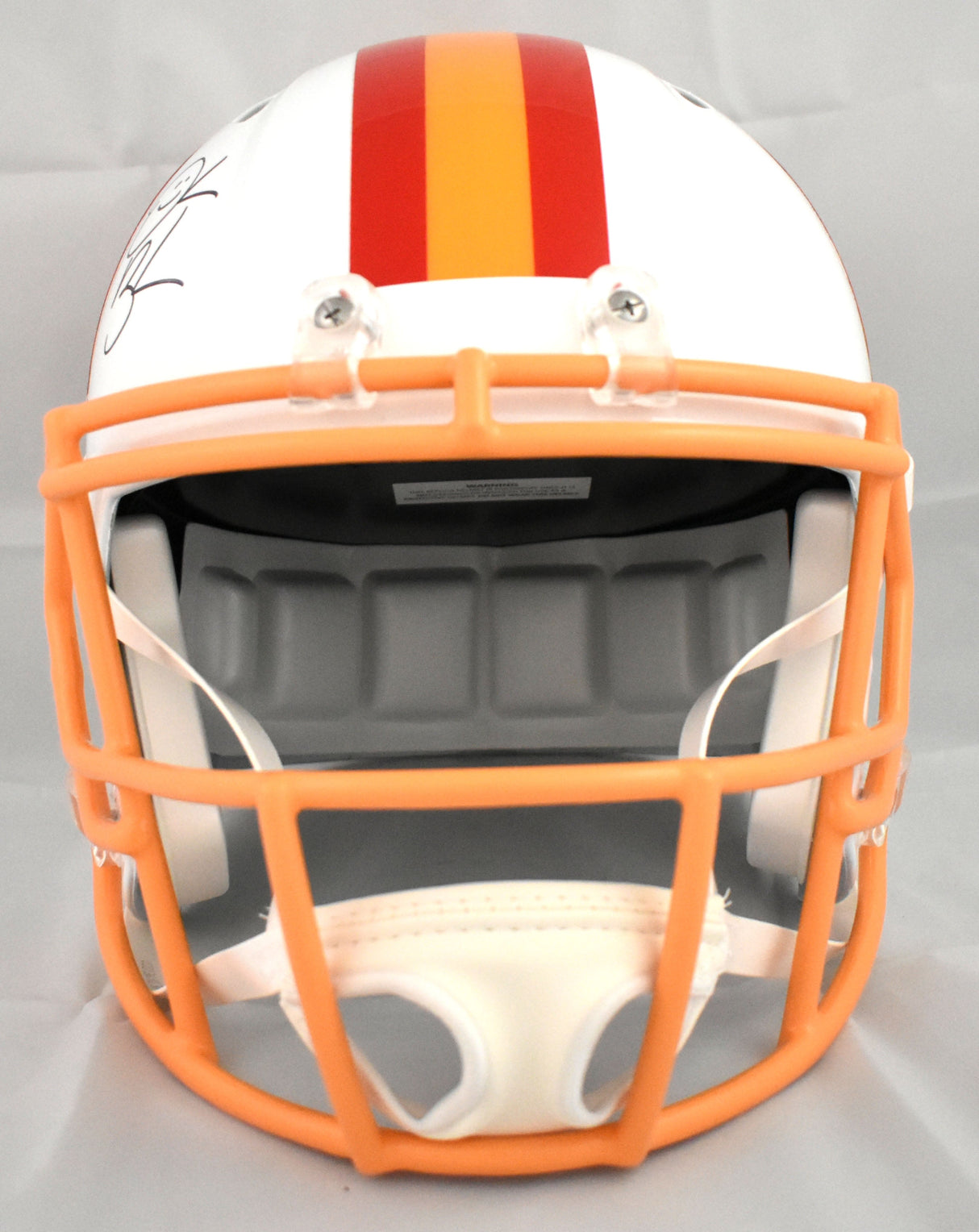 Derrick Brooks Autographed Buccaneers F/S 76-96 Speed Helmet - Beckett W Holo