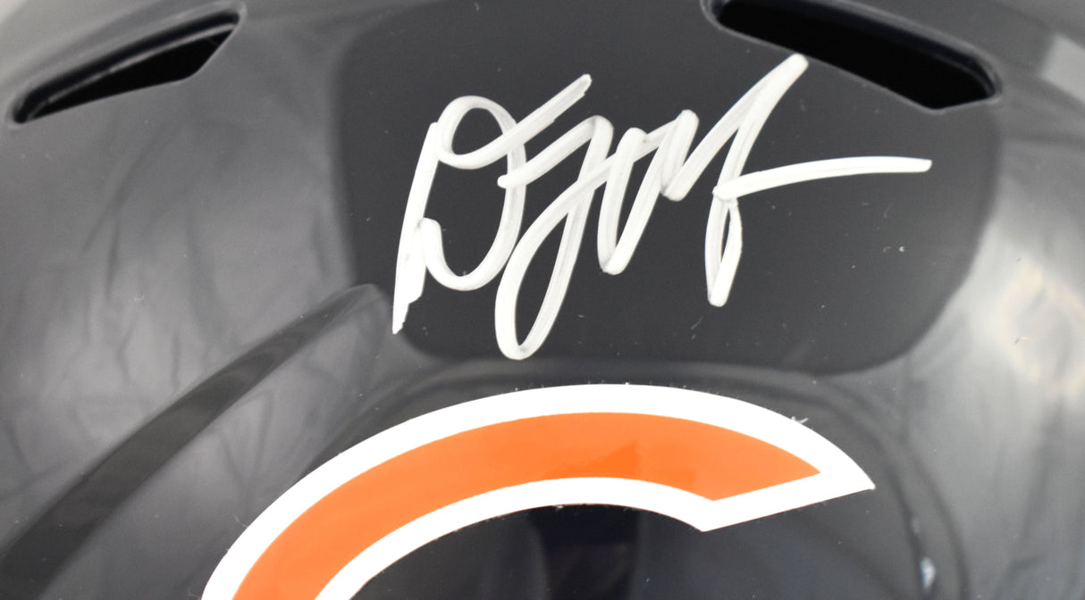 D.J. Moore Autographed Chicago Bears F/S Speed Helmet - Beckett W Holo
