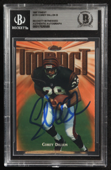 Corey Dillon Signed 1997 Finest #176 RC BGS Authentic Auto