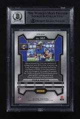 Puka Nacua Signed 2023 Panini Prizm Silver Prizms #357 RC BGS Auto 10