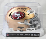Roger Craig Autographed 49ers Mid-Size SpeedFlex Helmet - Beckett W Holo