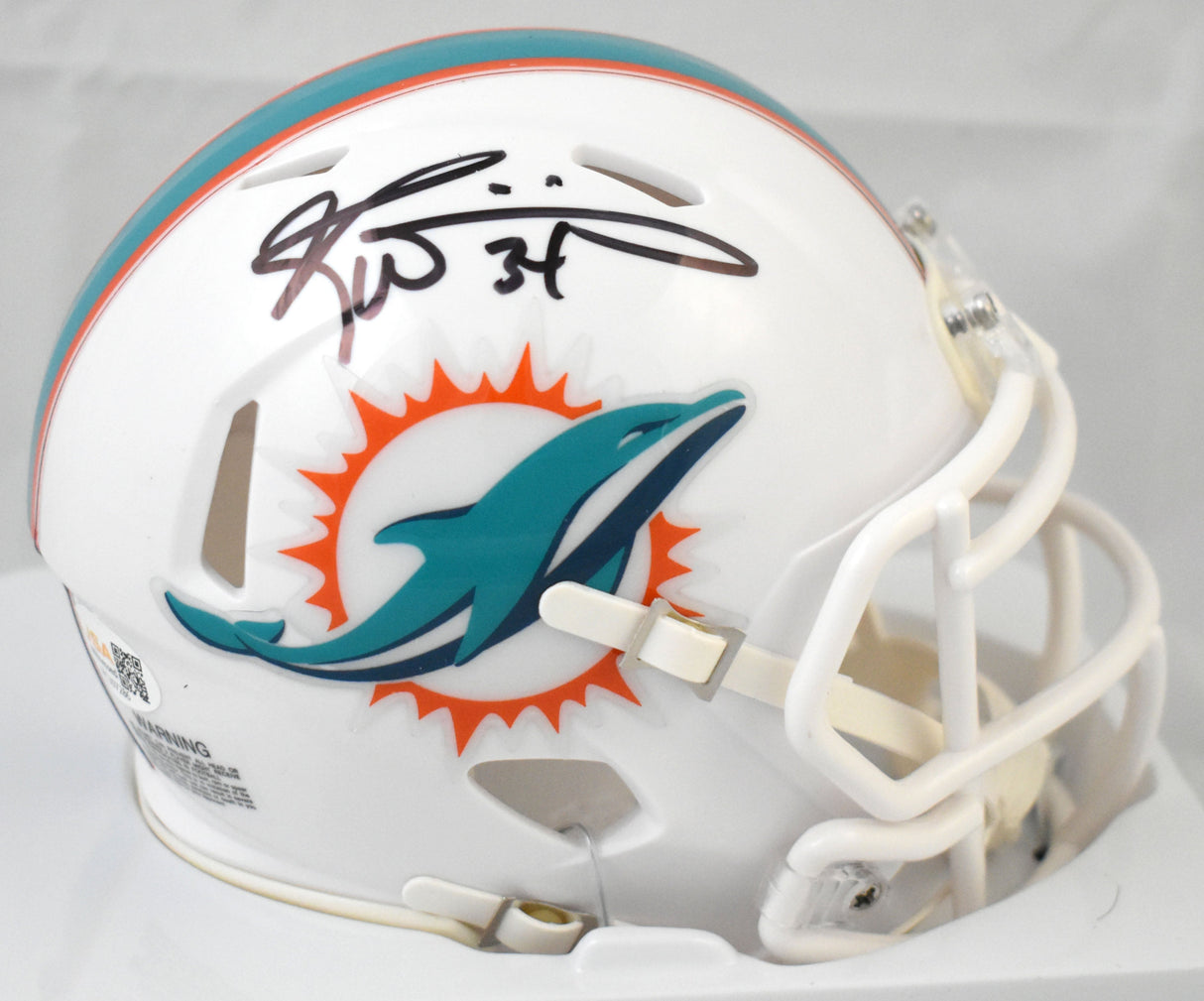 Ricky Williams Autographed Miami Dolphins Speed Mini Helmet - JSA W