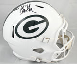 Sterling Sharpe Signed Green Bay Packers F/S Alt 24 Speed Helmet- Beckett W Holo