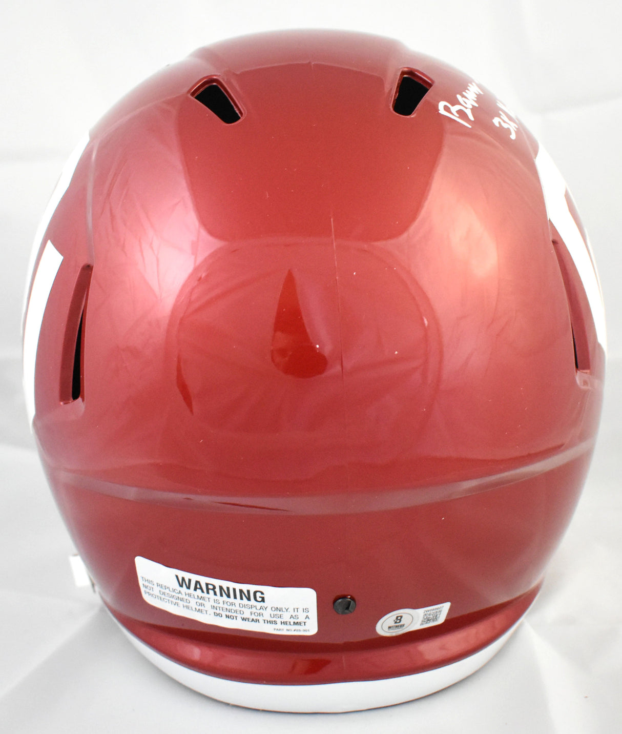 Barry Switzer Signed Oklahoma Sooners F/S Speed Helmet3x Natl Champs-Beckett W