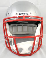 Kayshon Boutte Autographed Patriots F/S Speed Helmet - Beckett W Holo *Front