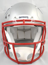 Kayshon Boutte Signed Patriots F/S Speed Authentic Helmet- Beckett W Holo *Front