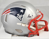 Kayshon Boutte Signed New England Patriots Speed Mini Helmet - Beckett W Holo