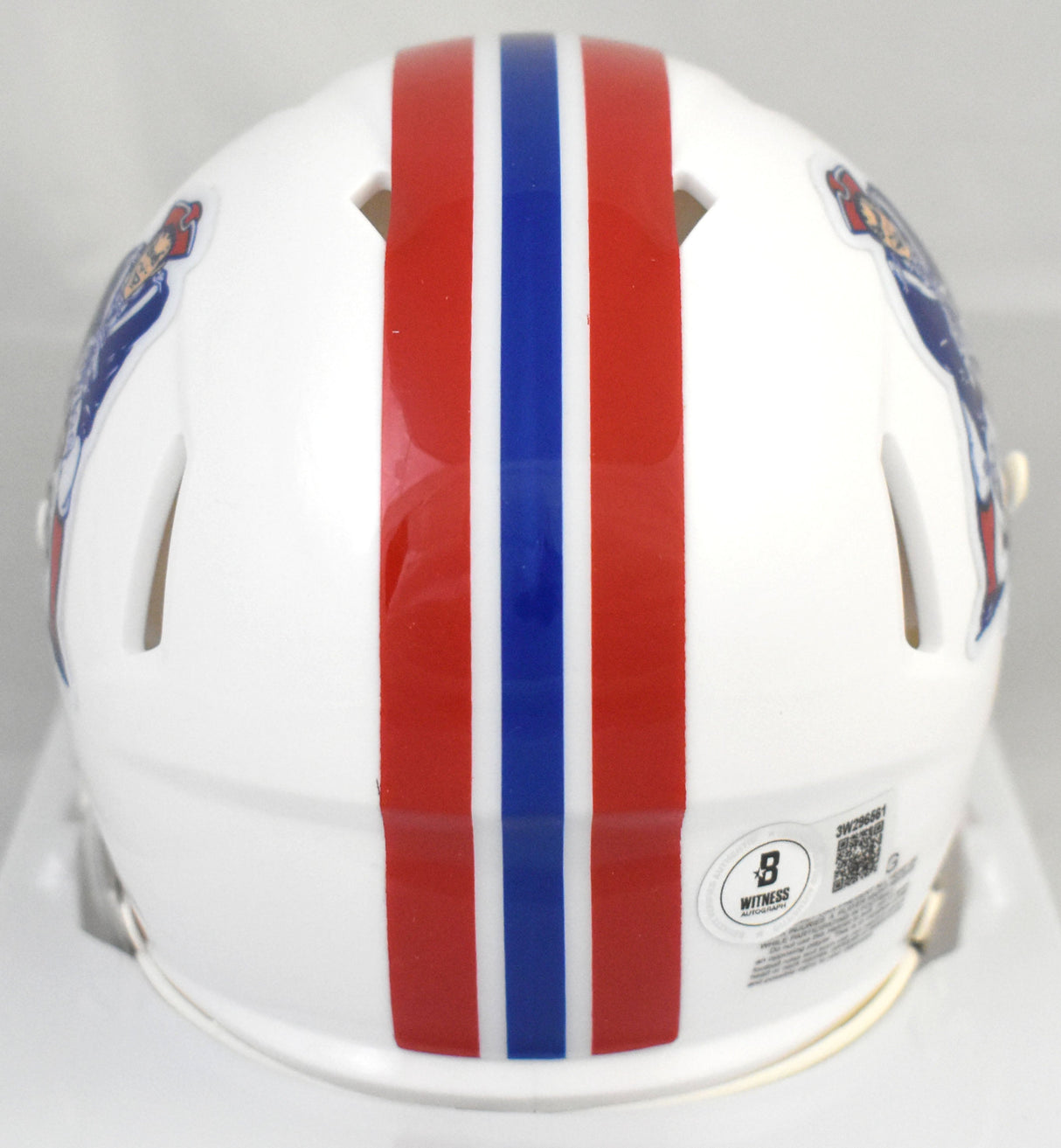 Kayshon Boutte Signed New England Patriots 82-89 Speed Mini Helmet BeckettW Holo