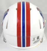 Kayshon Boutte Signed New England Patriots 82-89 Speed Mini Helmet BeckettW Holo