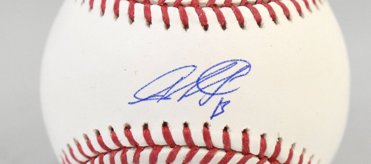 Jazz Chisholm Jr. Autographed Rawlings OML Baseball - Beckett W Hologram *Blue