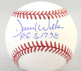 David Wells Autographed Rawlings OML Baseball w/PG - Beckett W Hologram *Blue