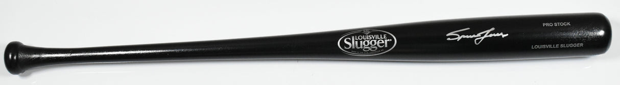 Spencer Jones Autographed Black Louisville Slugger Pro Baseball Bat - Fanatics