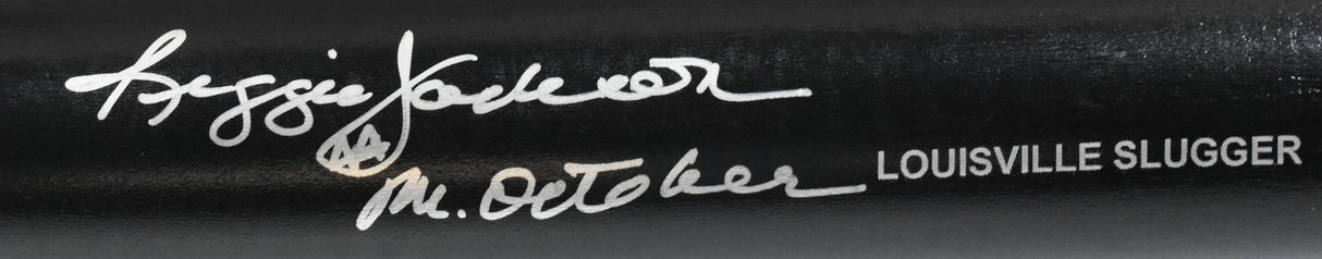 Reggie Jackson Black Louisville Slugger Pro Baseball Bat Mr. October - Beckett W