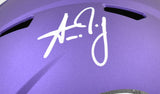 Aaron Jones Autographed Minnesota Vikings F/S Speed Helmet - Beckett W Hologram