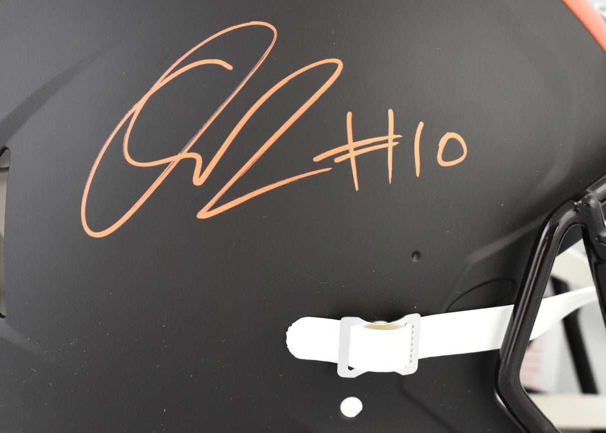 Quinshon Judkins Autographed Browns F/S Alt Speed Authentic Helmet - Beckett W