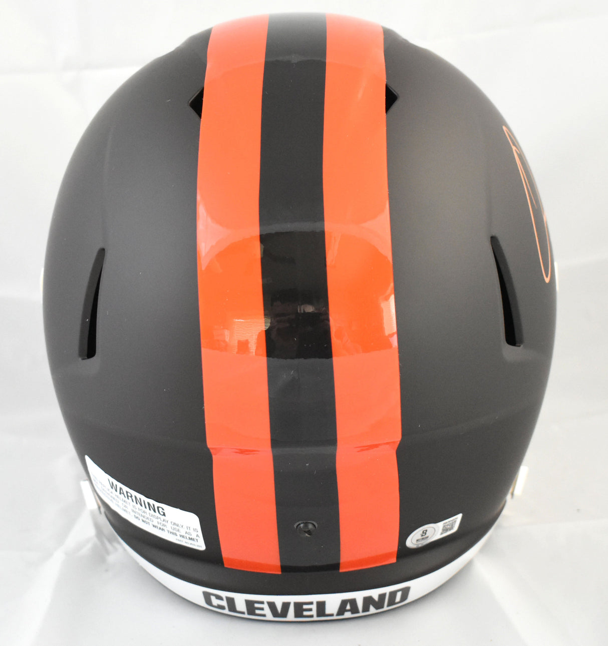 Quinshon Judkins Autographed Browns F/S Alt Speed Helmet - Beckett W Hologram