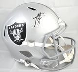 Ashton Jeanty Autographed Las Vegas Raiders F/S Speed Helmet - Beckett W Holo