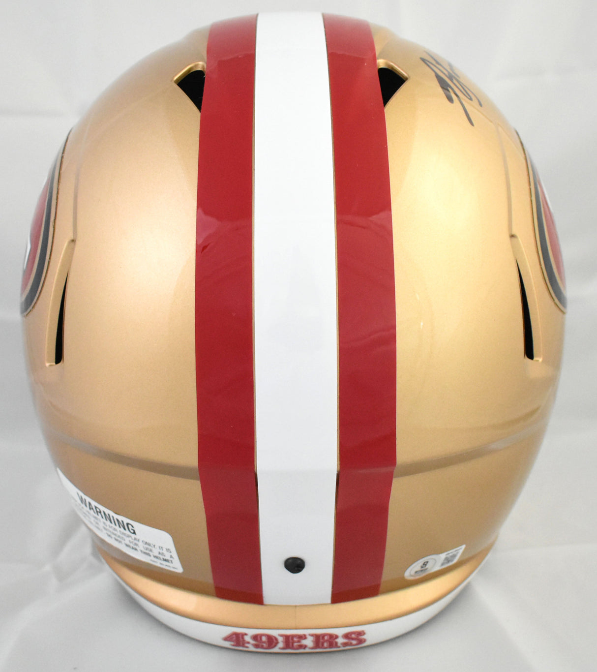 NaVorro Bowman Autographed San Francisco 49ers F/S Speed Helmet - Beckett W Holo