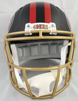 NaVorro Bowman Autographed 49ers F/S Rivalries Speed Helmet - Beckett W Holo