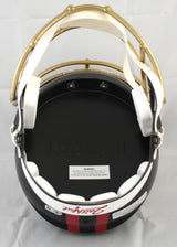 NaVorro Bowman Autographed 49ers F/S Rivalries Speed Helmet - Beckett W Holo