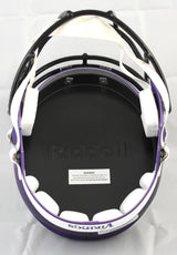 Adrian Peterson Autographed Minnesota Vikings F/S Speed Helmet - Beckett W Holo