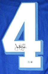 James Van Der Beek Autographed Blue Pro Style Jersey - Beckett W Hologram *Black