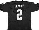 Ashton Jeanty Autographed Black Pro Style Jersey - Beckett W Hologram *Black