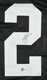 Ashton Jeanty Autographed Black Pro Style Jersey - Beckett W Hologram *Black