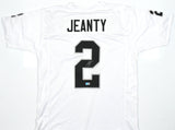 Ashton Jeanty Autographed White Pro Style Jersey - Beckett W Hologram *Silver