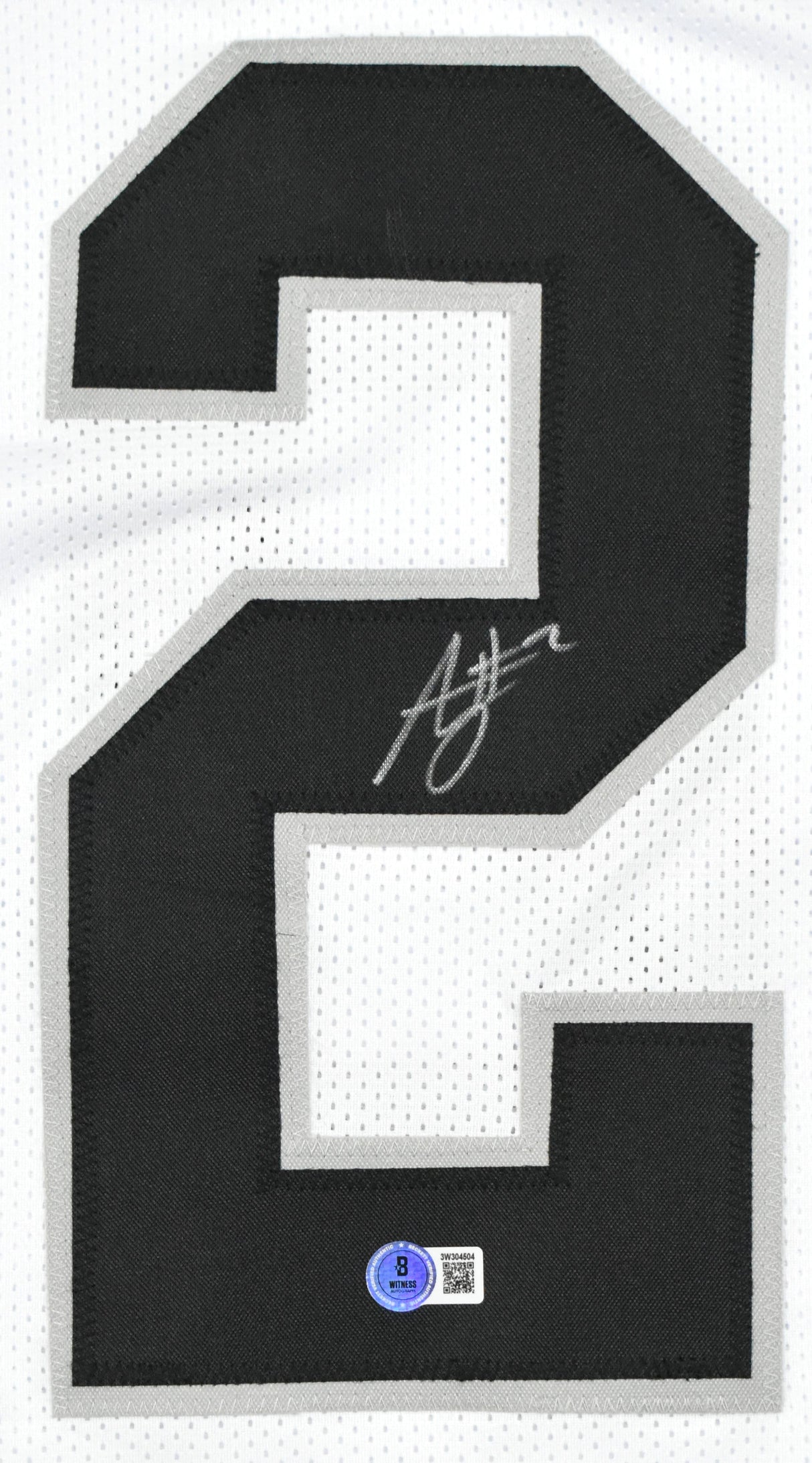 Ashton Jeanty Autographed White Pro Style Jersey - Beckett W Hologram *Silver