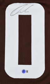 Quinshon Judkins Autographed Brown Pro Style Jersey - Beckett W Hologram *Black