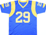 Eric Dickerson Autographed Blue Pro Style Jersey - Beckett W Hologram *Black