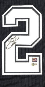Emmitt Smith Autographed Blue Pro Style Jersey - Beckett W Hologram *Black