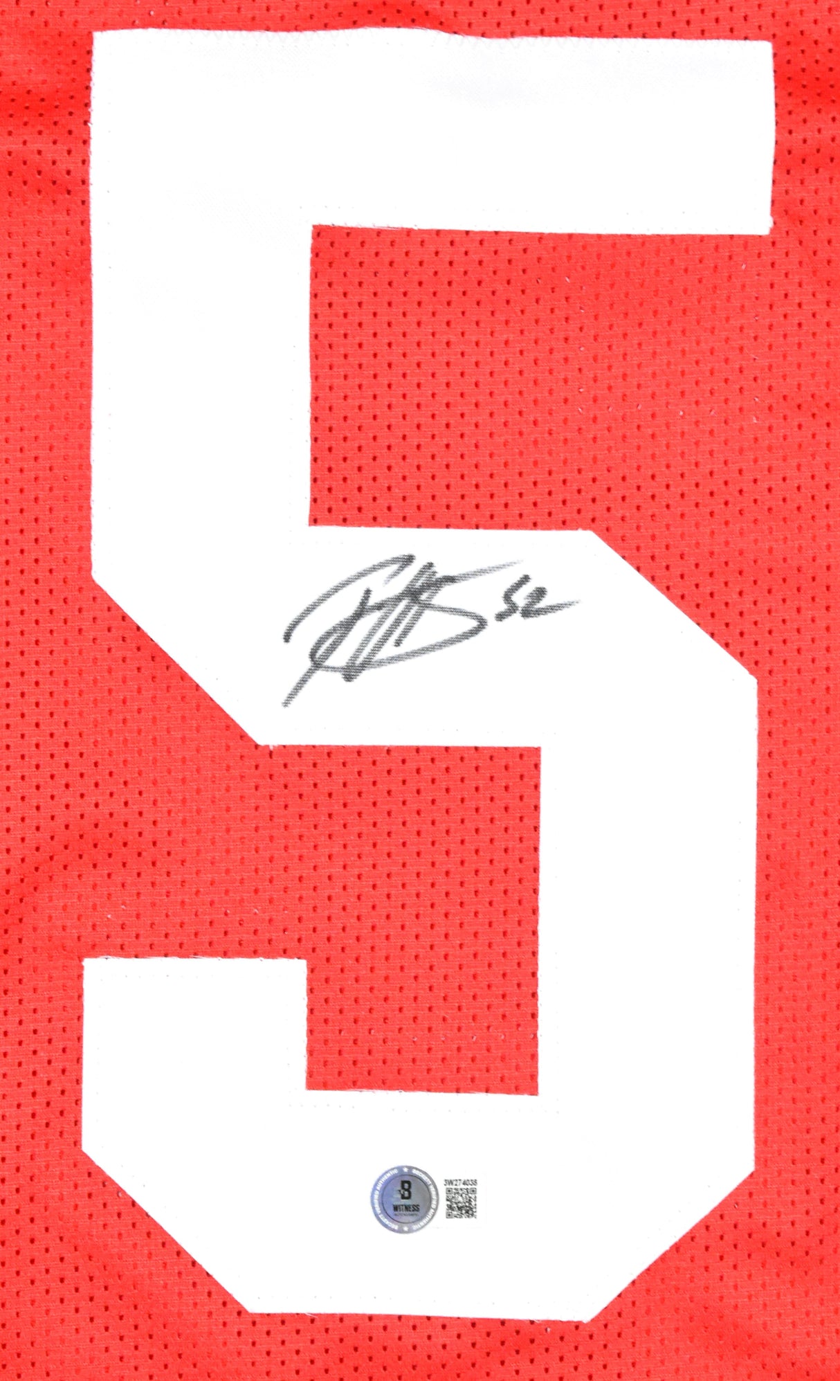 Patrick Willis Autographed Red Pro Style Jersey - Beckett W Hologram *Black