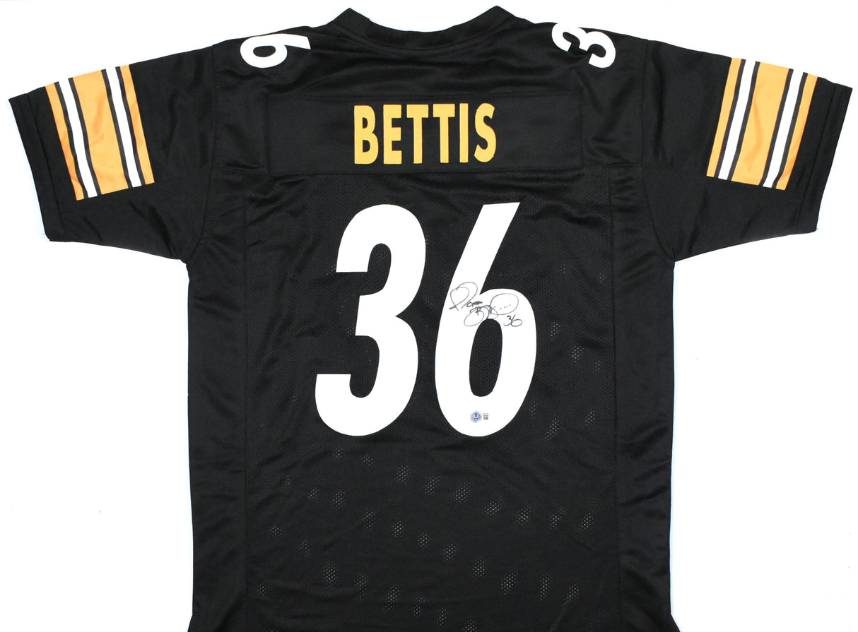 Jerome Bettis Autographed Black Pro Style Jersey - Beckett W Hologram *Black