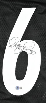 Jerome Bettis Autographed Black Pro Style Jersey - Beckett W Hologram *Black