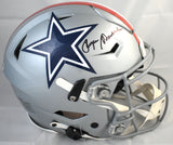 Roger Staubach Signed Dallas Cowboys F/S 1976 Speedflex Helmet - Beckett W Holo