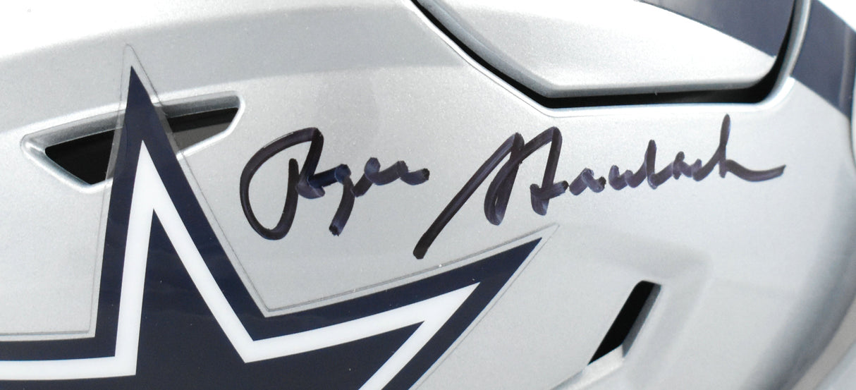 Roger Staubach Autographed Cowboys Mid-Size SpeedFlex Helmet - Beckett W Holo