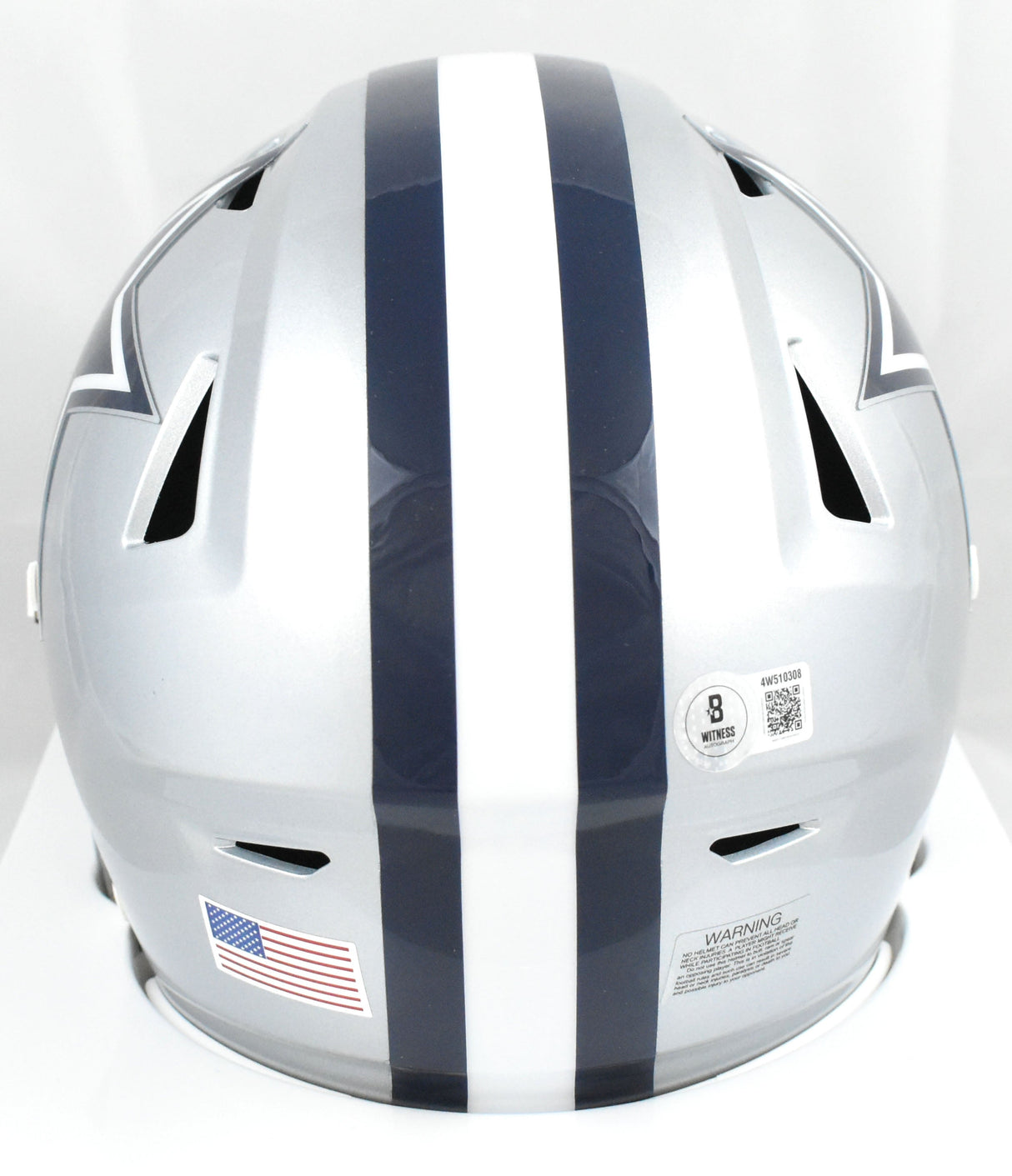 Roger Staubach Autographed Cowboys Mid-Size SpeedFlex Helmet - Beckett W Holo