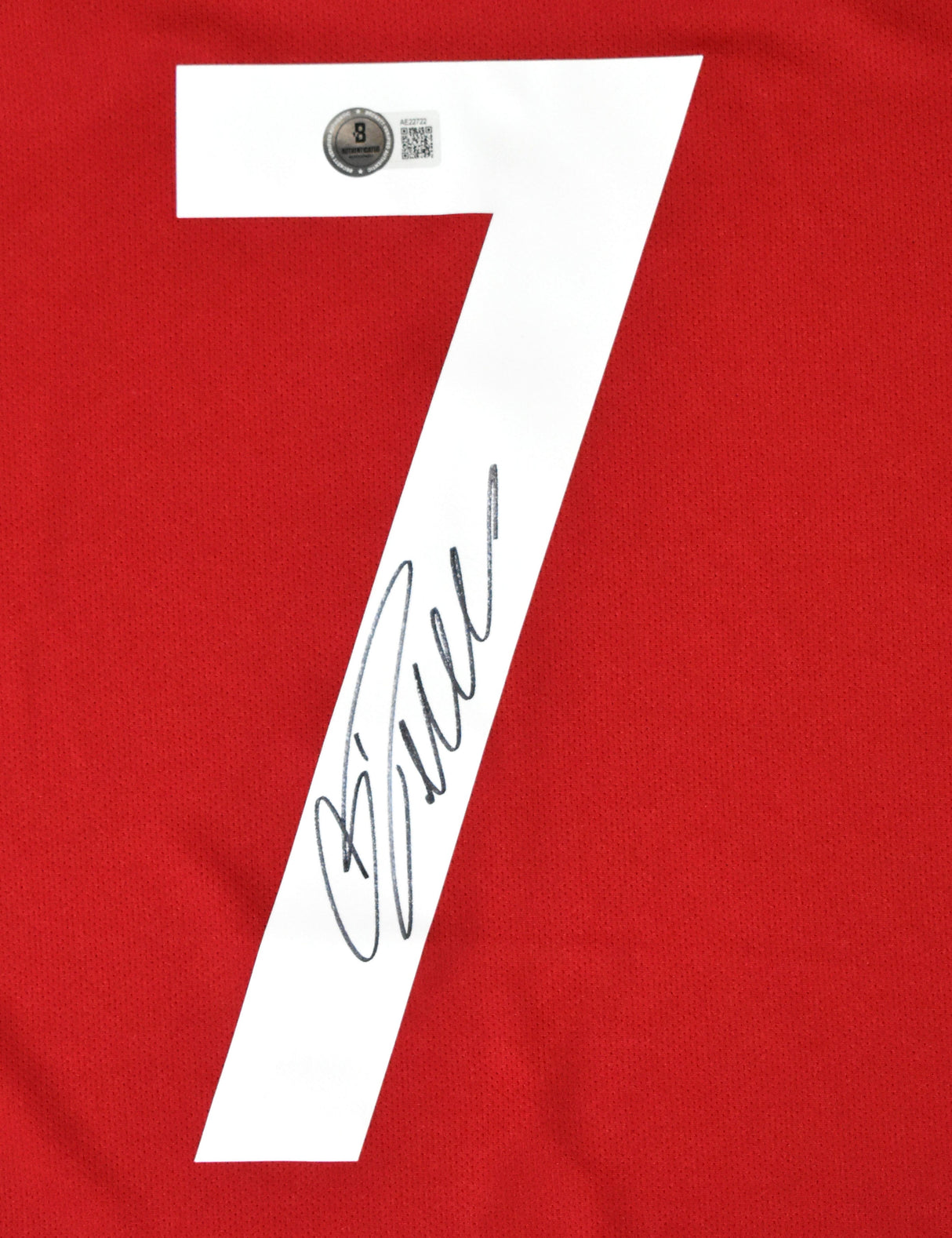 Cristiano Ronaldo Autographed Portugal Home Soccer Jersey #7-Beckett Holo*M *LOA