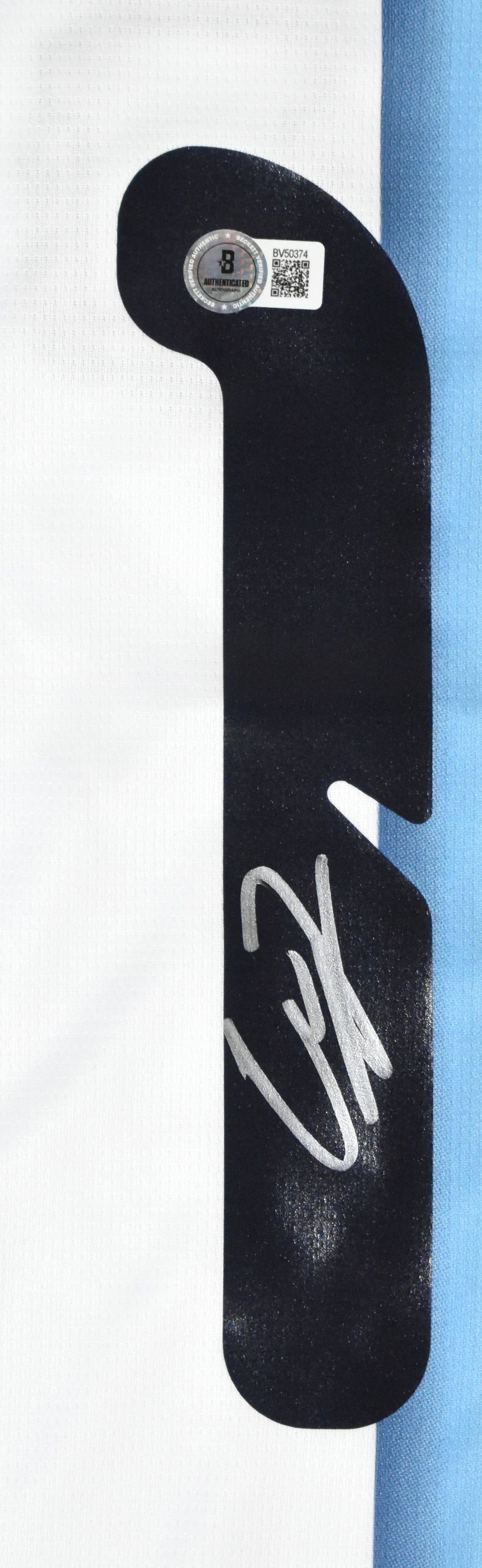 Alejandro Garnacho Autographed Argentina Home Soccer Jersey #17- Beckett Holo *L