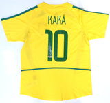 Kaka Autographed Brazil Home Soccer Jersey #10 - Beckett Holo *L