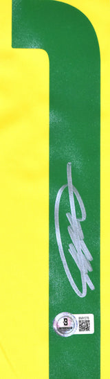 Kaka Autographed Brazil Home Soccer Jersey #10 - Beckett Holo *L