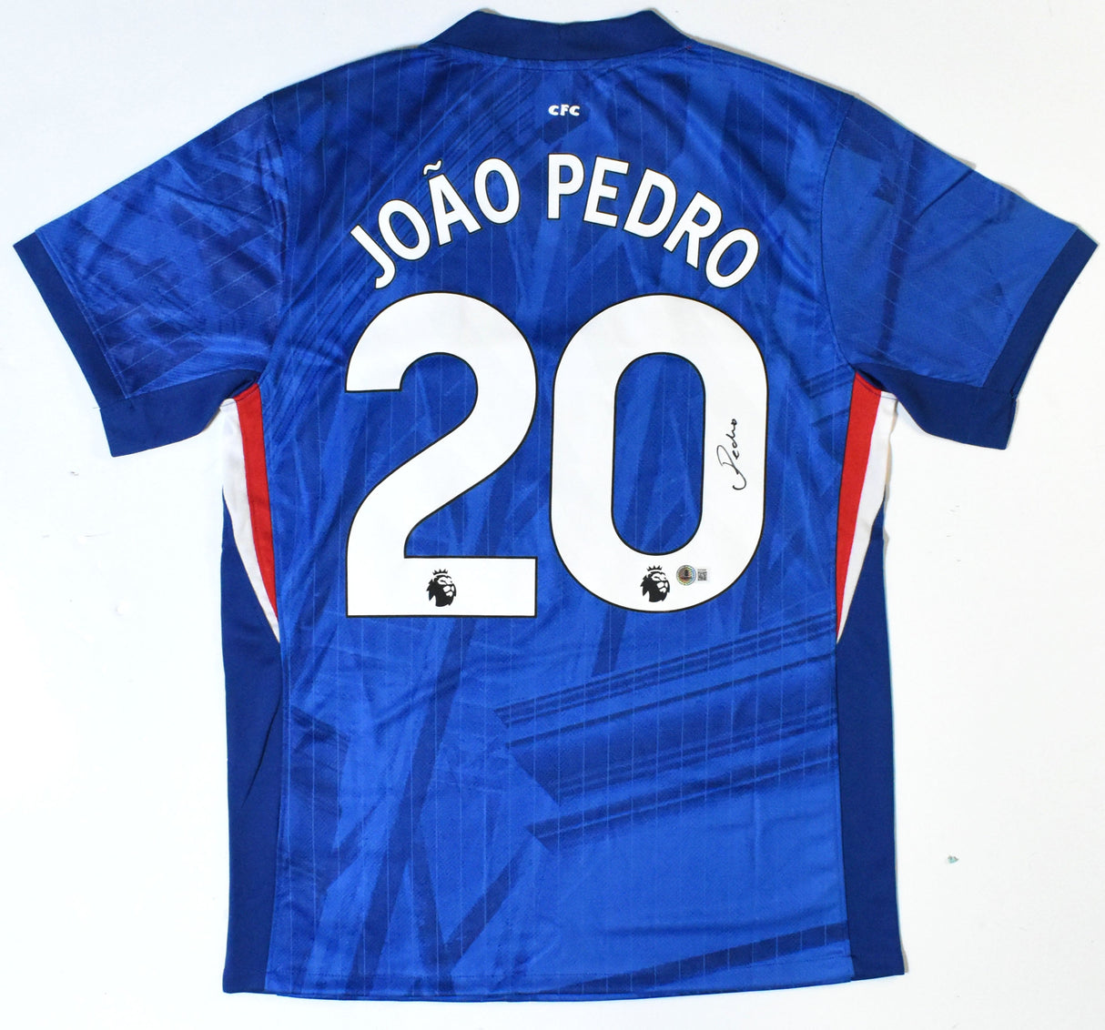 Joao Pedro Autographed Chelsea FC Home Soccer Jersey #20 - Beckett Holo *M