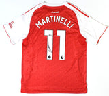 Gabriel Martinelli Autographed Arsenal FC Home Soccer Jersey #11-Beckett Holo *L